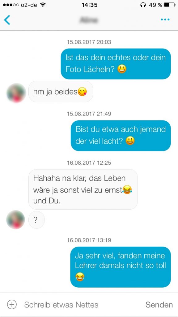 Lovoo erste nachricht Lovoo anschreiben